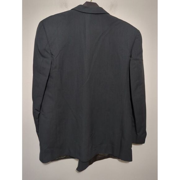 Hugo Boss Mens Al Capone Chicago Blazer Dark Green Wool Double Breasted Size 44L - Picture 8 of 12